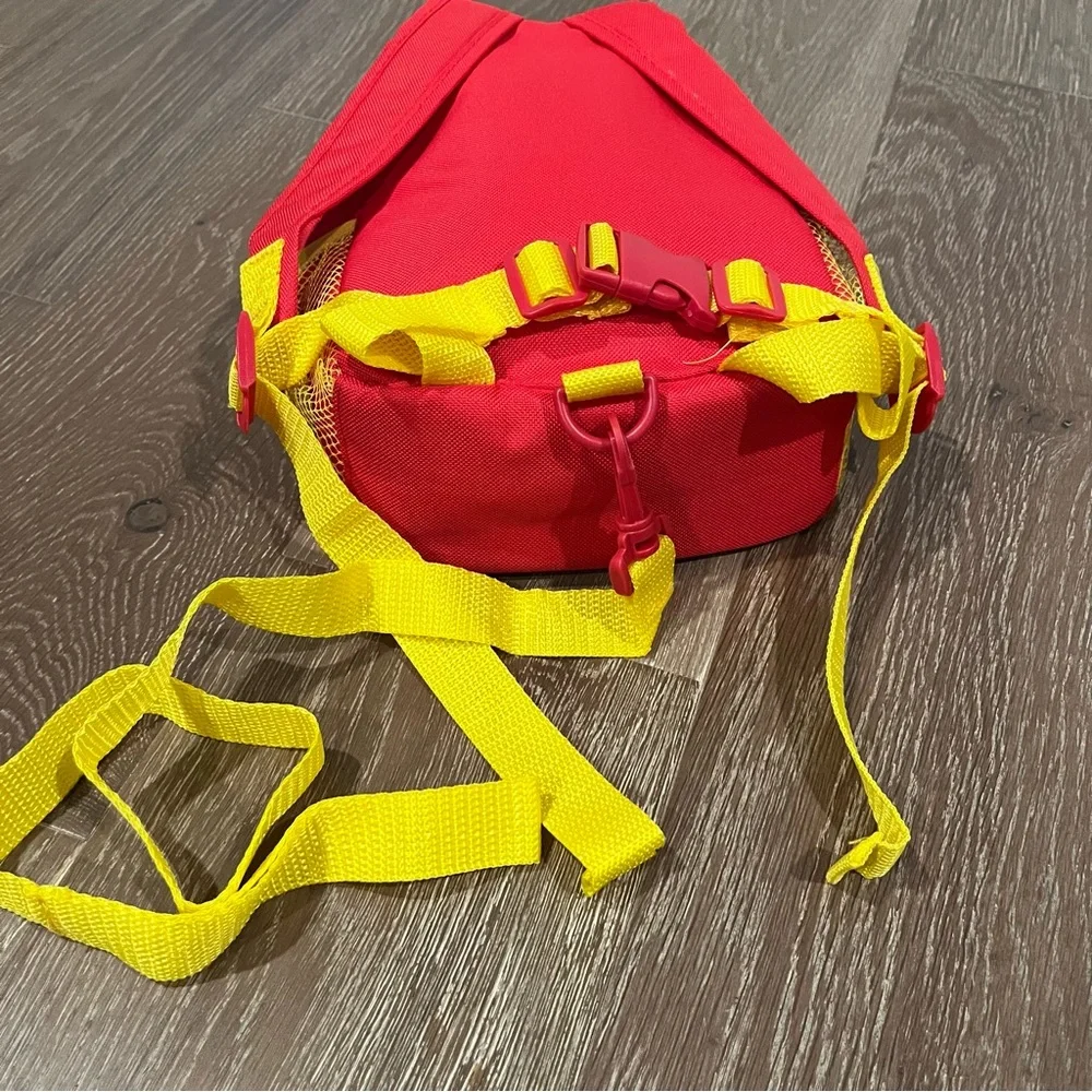 Disney Winnie The Pooh Bear Yellow Red Baby Toddler Harness Backpack